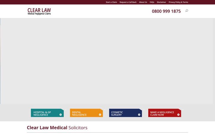 Screenshot of medicalnegligence-solicitors.com