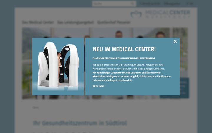 Screenshot of medicalquellenhof.com