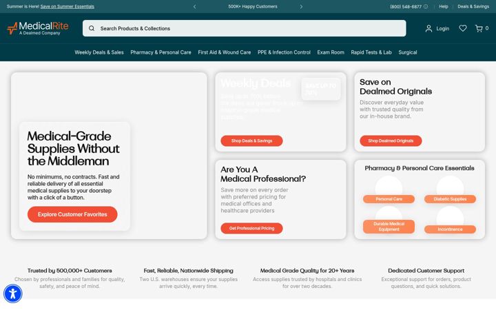 Screenshot of medicalrite.com