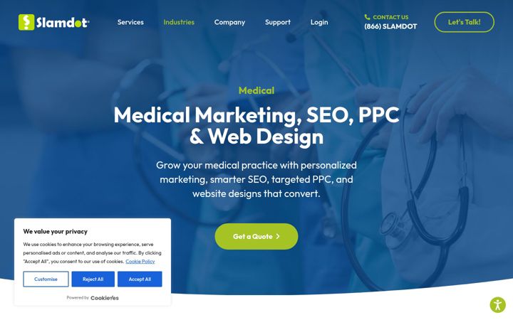 Screenshot of medicalsites.com