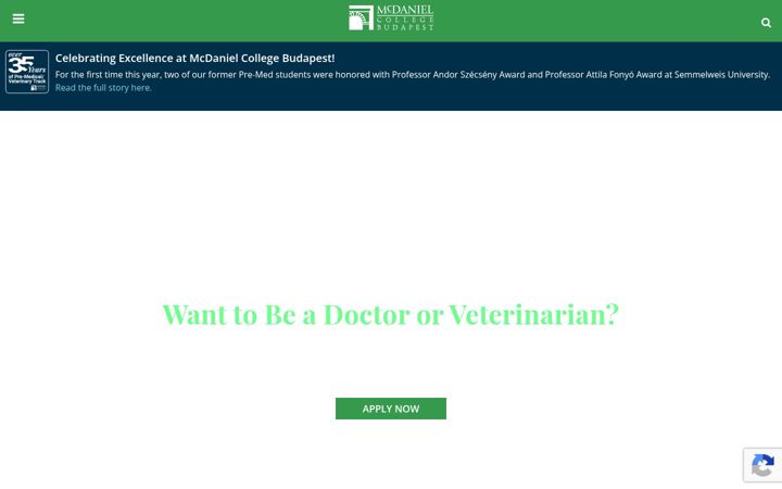 Screenshot of medicalstudyhungary.com