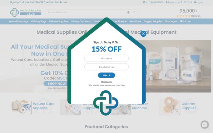 Screenshot of medicalsupplies.club