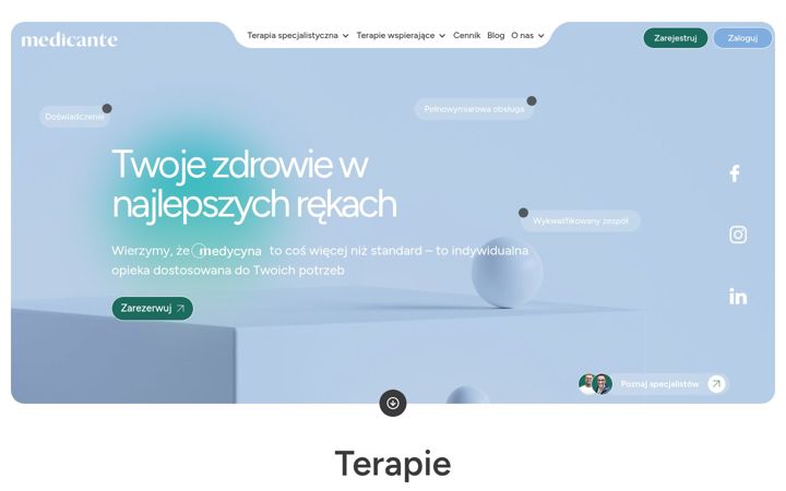 Screenshot of medicante.com
