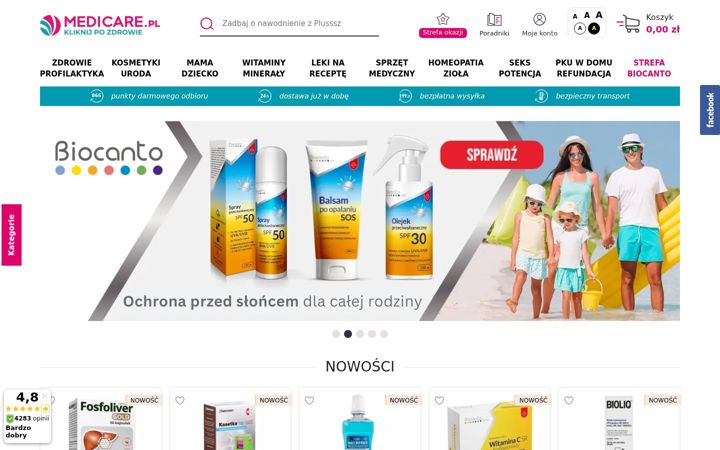 Screenshot of medicare.pl
