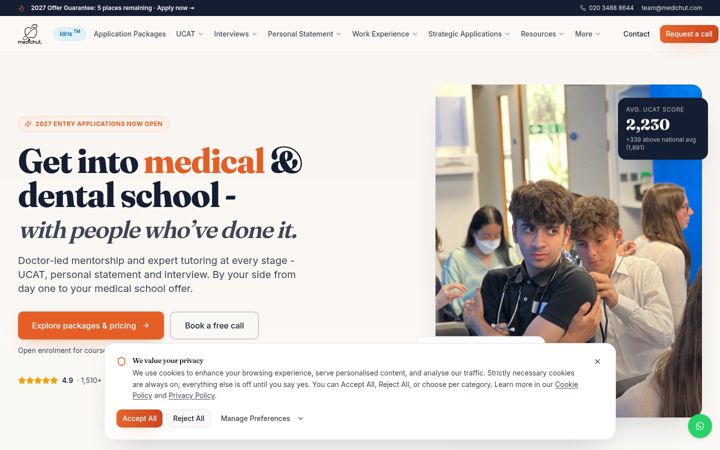 Screenshot of medichut.com