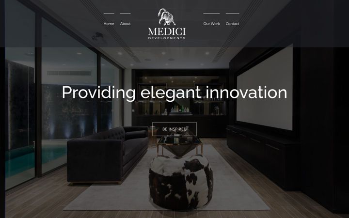 Screenshot of medici-developments.com