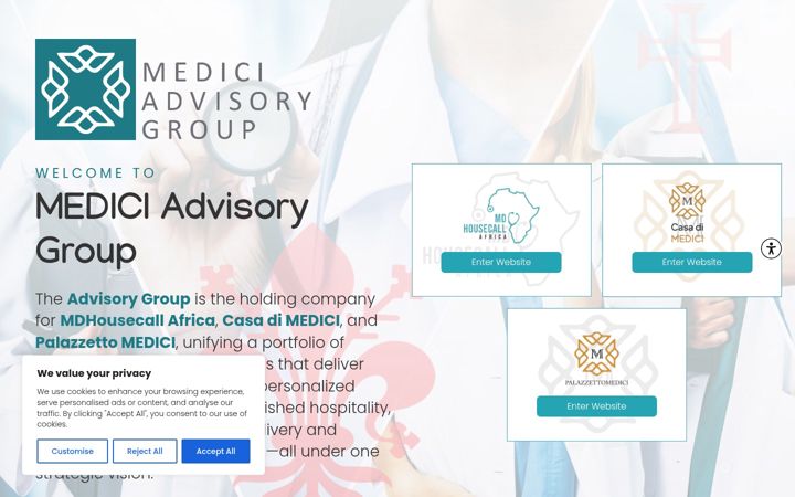 Screenshot of mediciadvisorygroup.com