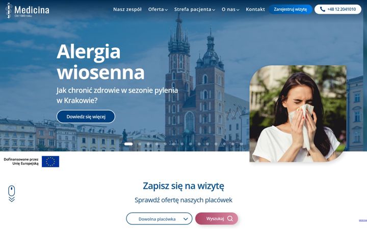 Screenshot of medicina.pl
