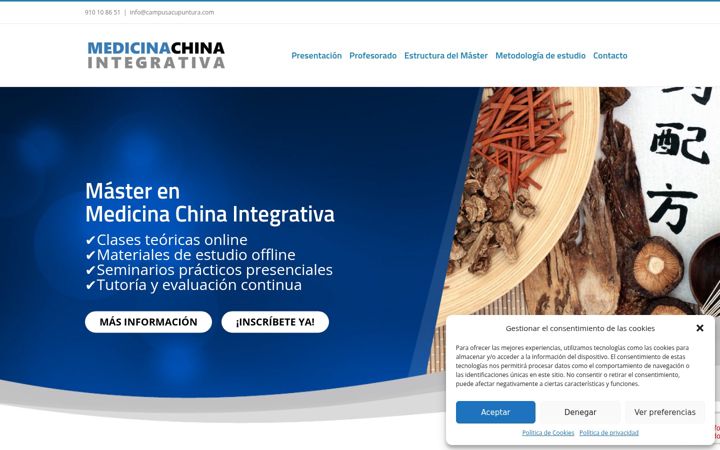 Screenshot of medicinachinaintegrativa.com