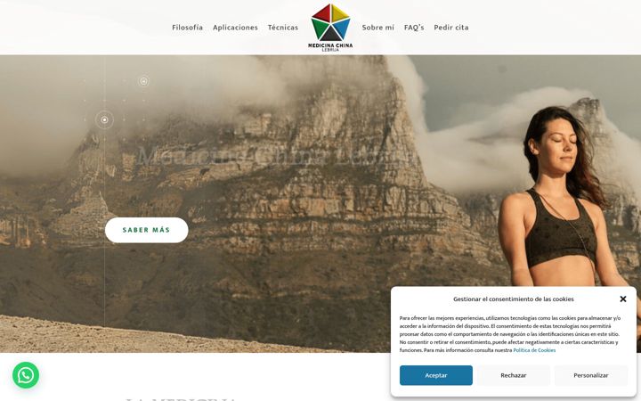 Screenshot of medicinachinalebrija.com