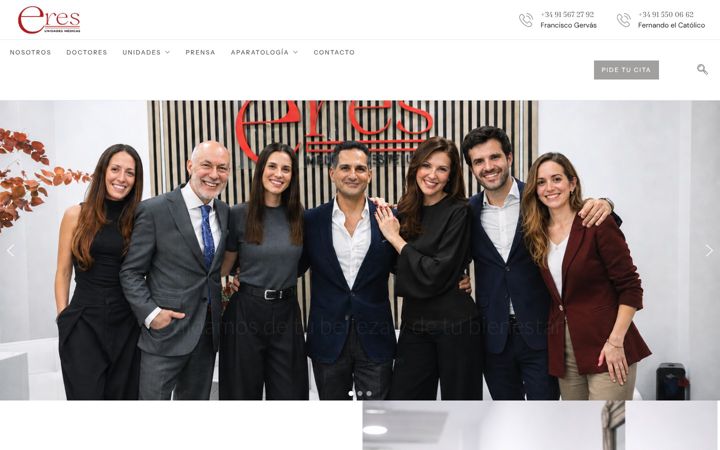 Screenshot of medicinaesteticaeres.com