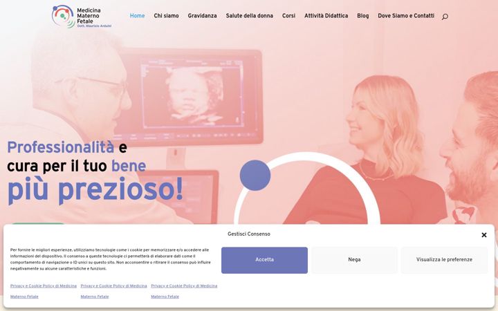 Screenshot of medicinamaternofetale.com