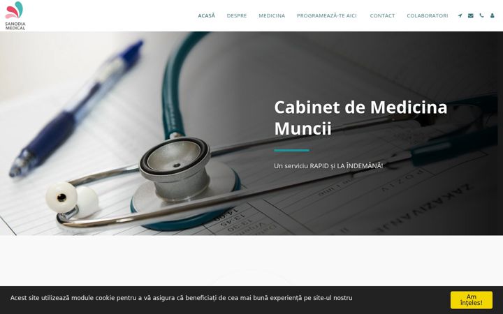 Screenshot of medicinamunciibistrita.com