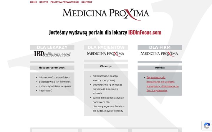 Screenshot of medicinaproxima.com