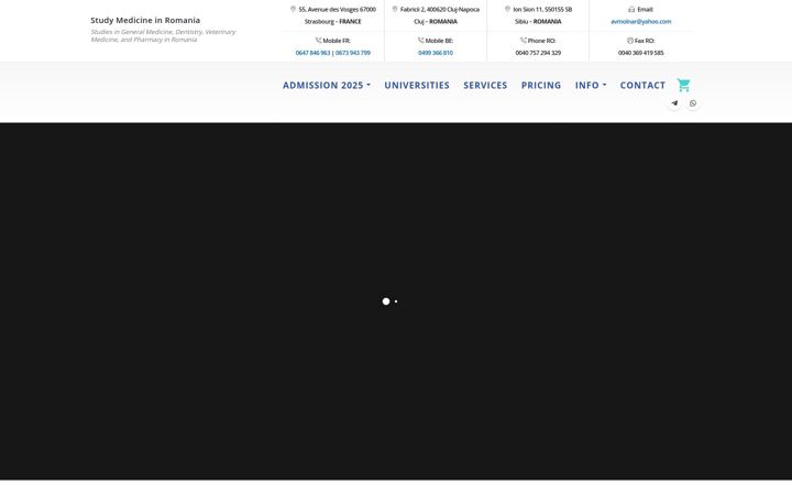 Screenshot of medicine-romania.com