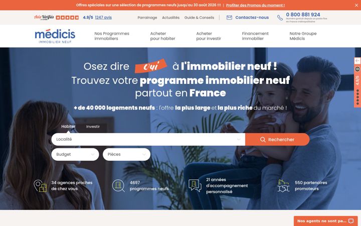 Screenshot of medicis-patrimoine.com