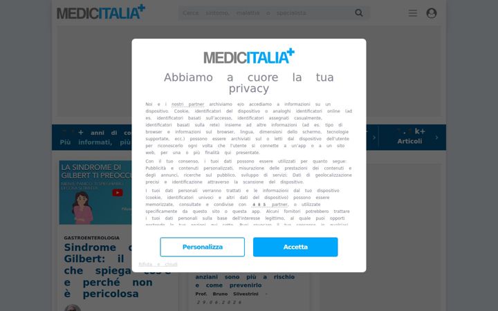 Screenshot of medicitalia.it