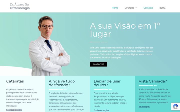 Screenshot of medico-oftalmologia.com