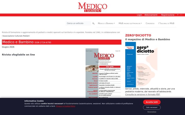 Screenshot of medicoebambino.com