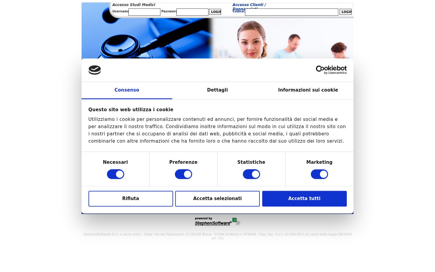Screenshot des Einwilligungsbanners vor jeglicher Interaktion