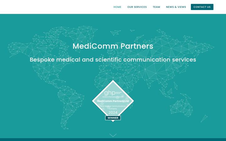 Screenshot of medicommpartners.com