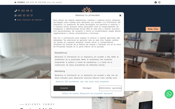 Screenshot of medicomontecarmelo.com