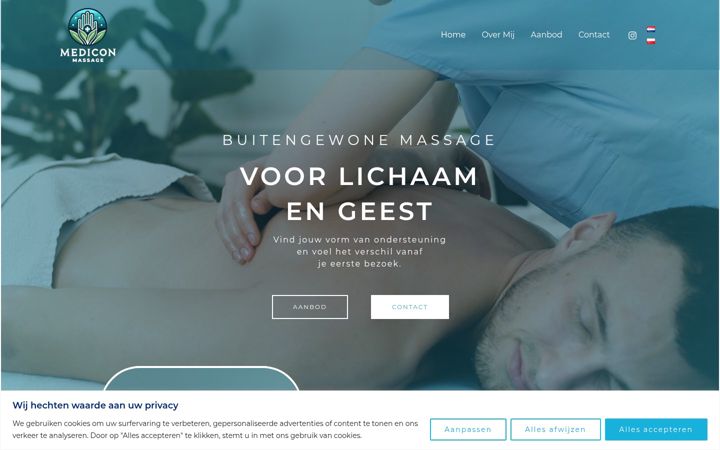 Screenshot of mediconmassage.com