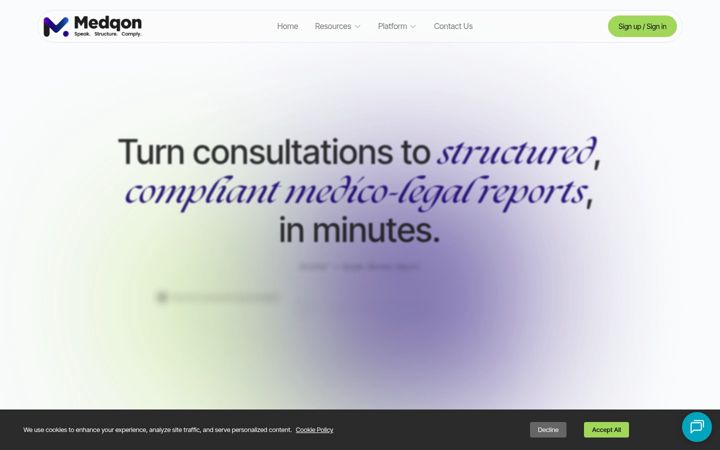 Screenshot of medicoreports.com
