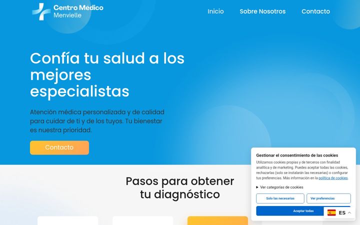 Screenshot of medicosmenvielle.com