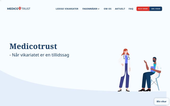 Screenshot of medicotrust.com