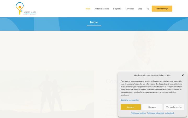Screenshot of medicoycoach.com