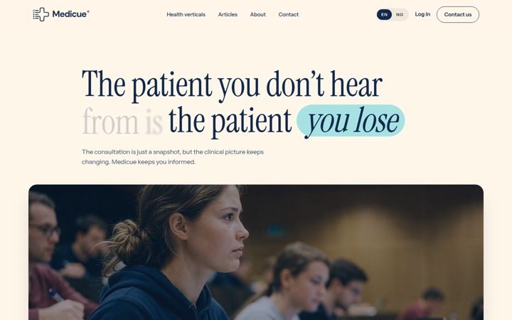 Screenshot of medicue.com