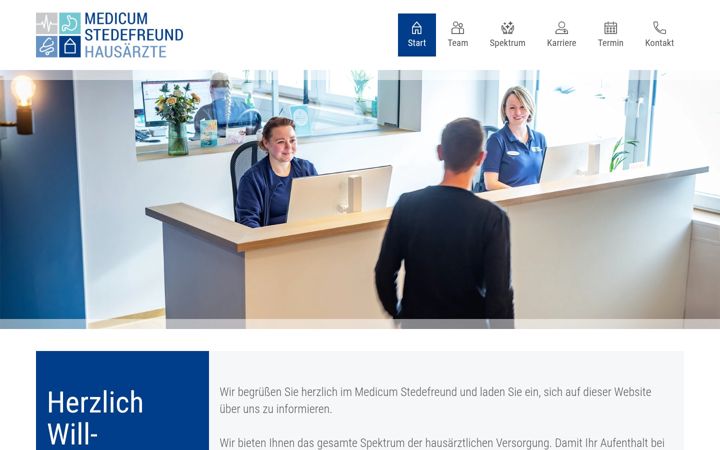 Screenshot of medicum-stedefreund.de