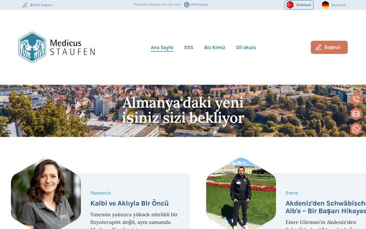 Screenshot of medicusstaufen.com
