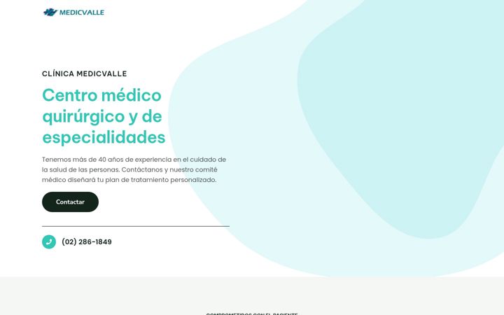 Screenshot of medicvalle.com
