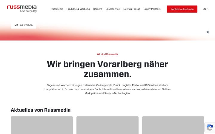 Screenshot of medienhaus.com