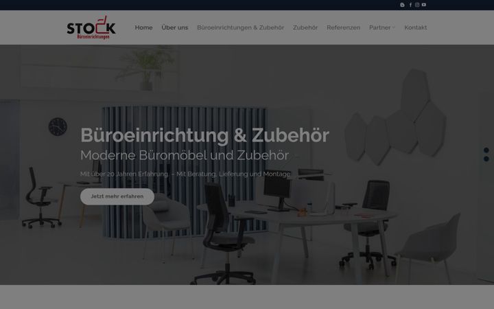 Screenshot of medienwaende.com