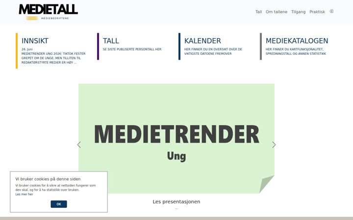 medietall.no