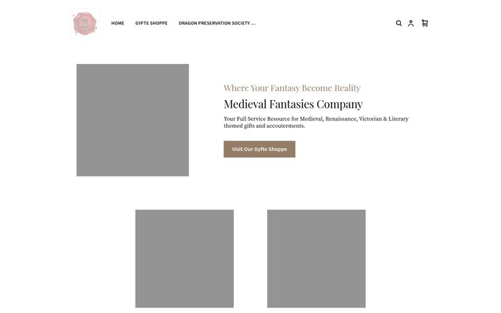 Screenshot of medievalfantasiesco.com