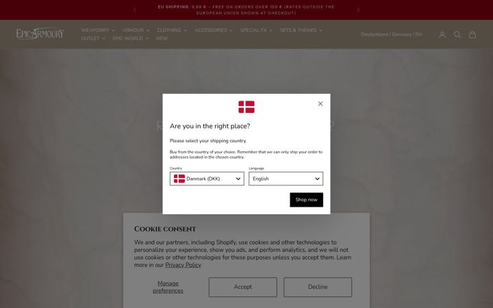 Screenshot of medievalmerchant.com