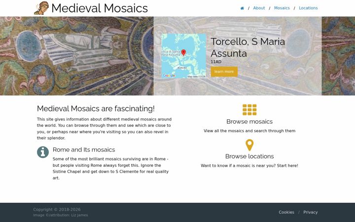 Screenshot of medievalmosaics.com