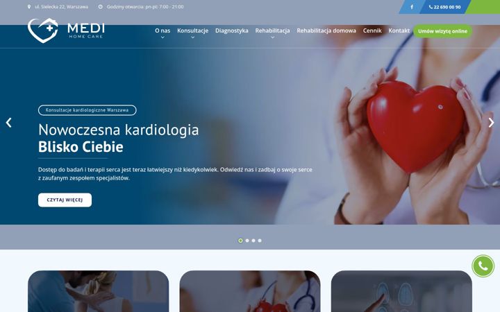 Screenshot of medihomecare.pl