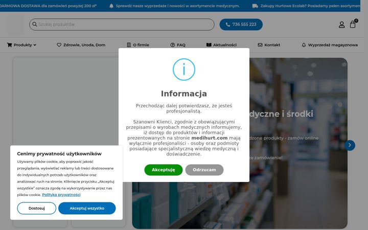 Screenshot of medihurt.com