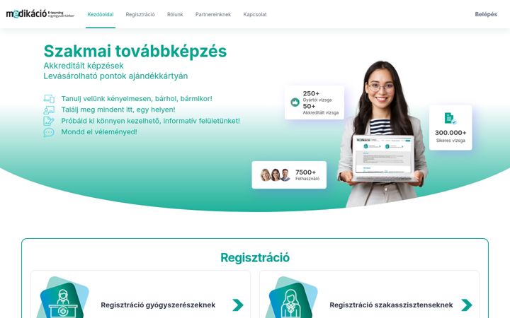 Screenshot of medikacio.hu