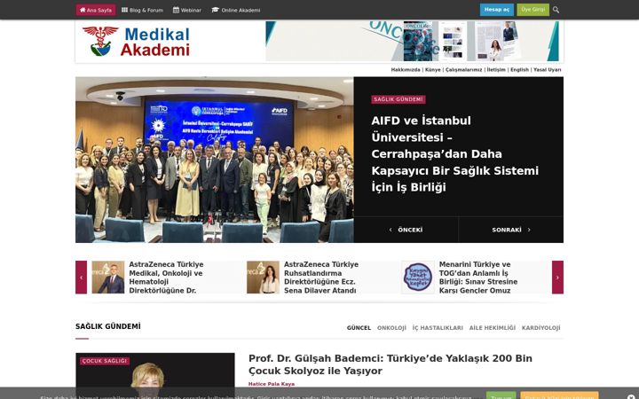 Screenshot of medikalakademi.com.tr