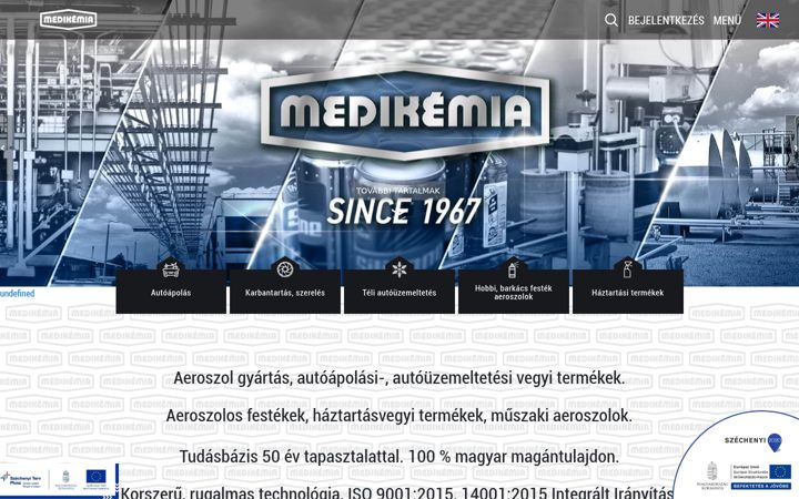 Screenshot of medikemia.hu