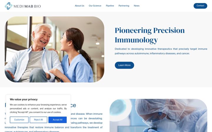 Screenshot of medimabbio.com