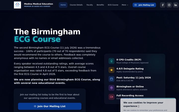 Screenshot of medinaedu.com