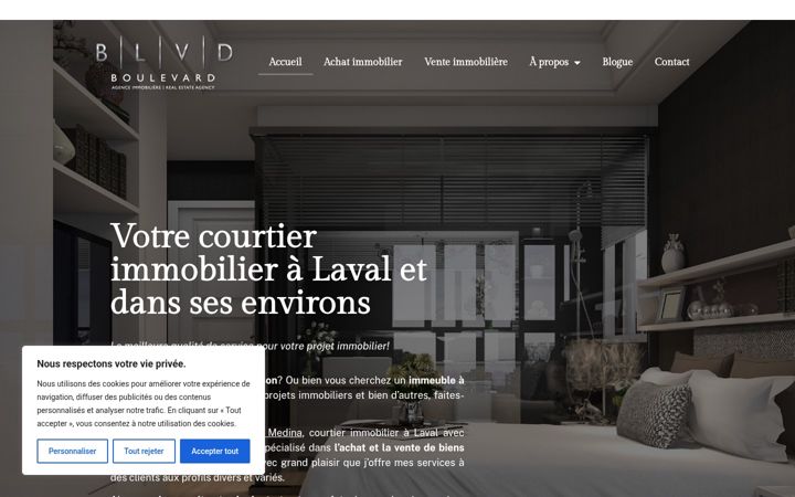 Screenshot of medinaimmobilier.com
