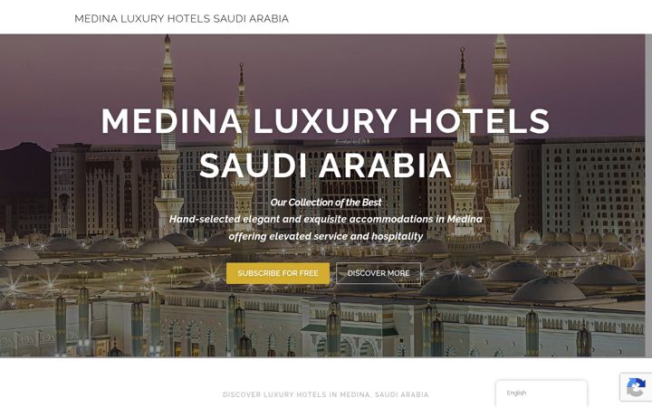 Screenshot of medinaluxuryhotels.com
